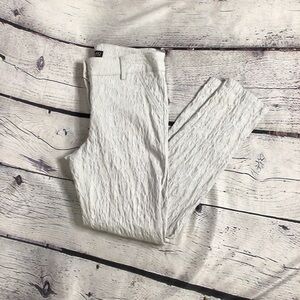 SOHO Apparel Jacquard Light Gray Mid Rise Ankle Jeggings 10